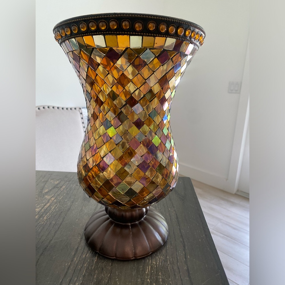 Partylite Global Fusion 12” Hurricane Candle Holder.  Excellent condition.